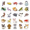 50 Cartoon Animal Stickers: Hand-Drawn, Cute, Creative Decor for Skateboards, Water Cups, and Phone Cases (50 Sheets)