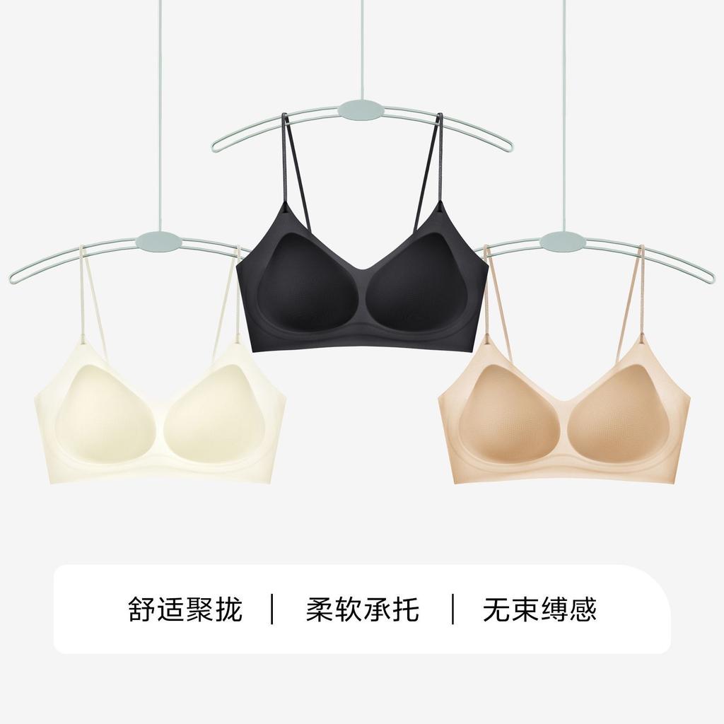 Customized Herbal First Color Underwear Fragrance New Ultra-thin Cool Thin Shoulder Straps Small Chest Gathering Seamless Bra Cover