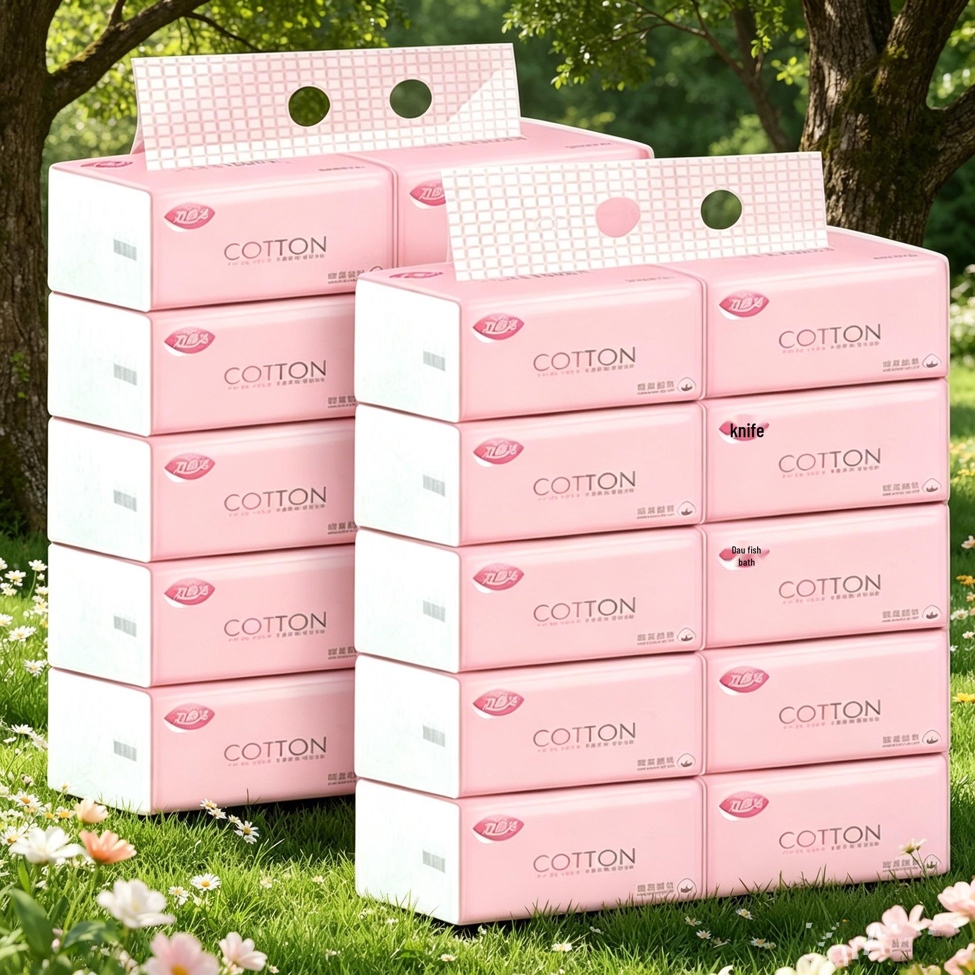 Компактная плотная упаковка лицевых и туалетных салфеток для дома 2 packs of 20 bags
