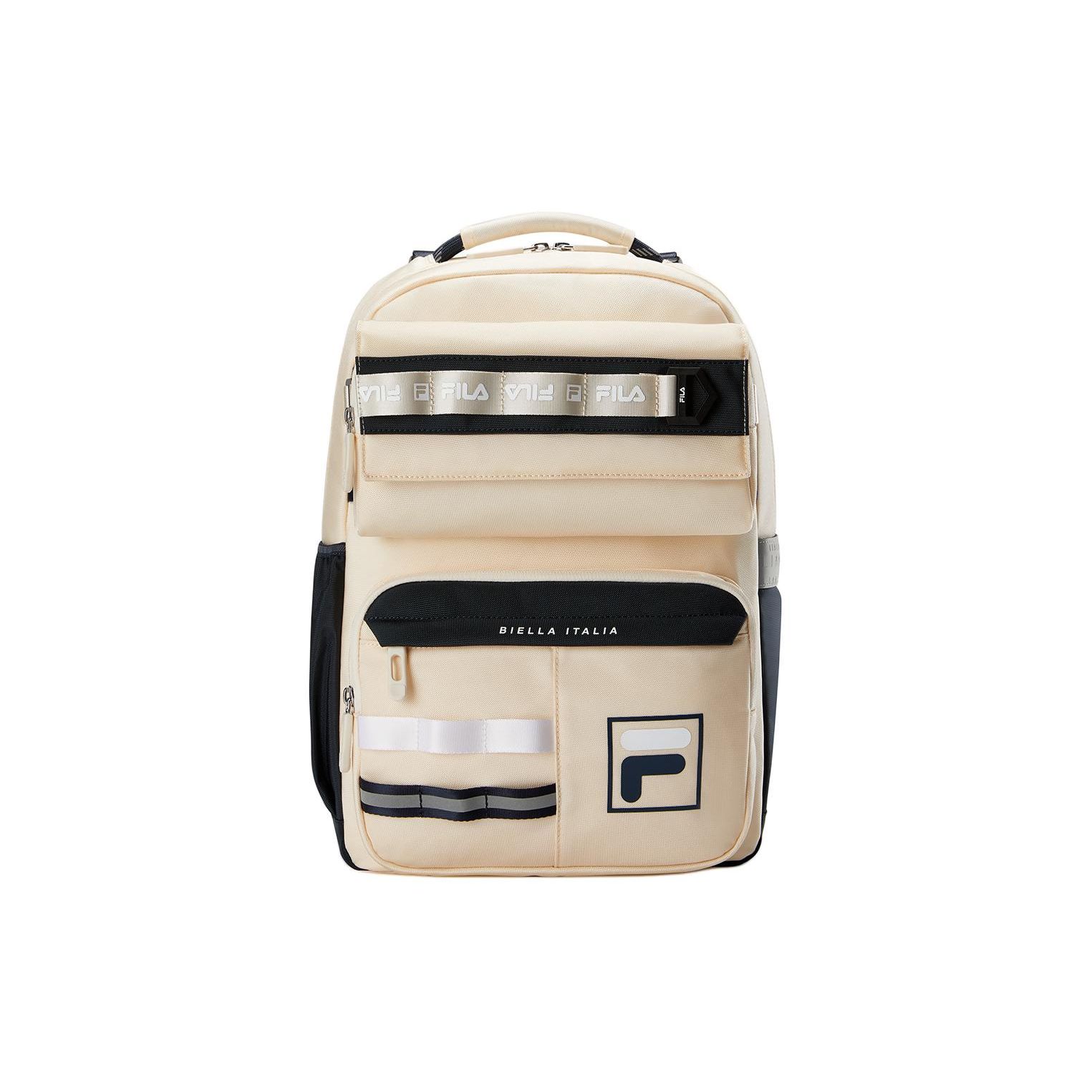 FILA Классический нейлоновый рюкзак Средний Унисекс-рюкзак Бледно-бамбуковый K18B411109FIV Arisa White,Medium