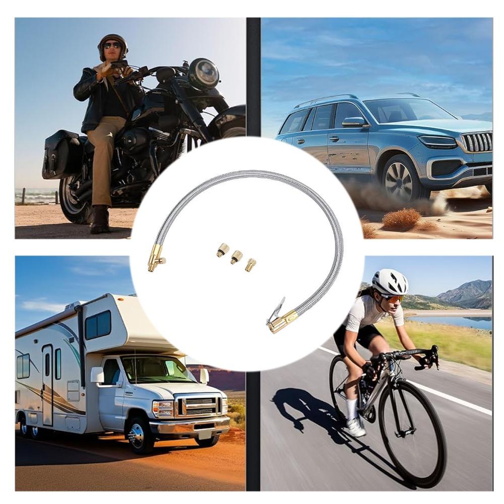 Braided Hose Locking Air Chuck Adapter Bulk Tire Maintenance Work In Tire & Auto Repair Garages