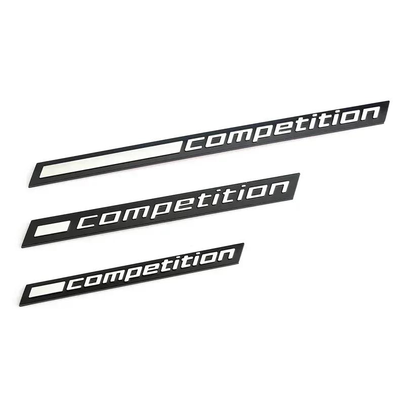 Adesivi Decalcomanie Emblema Badge Logo Competizione Nero ABS 3D per Bagagliaio Posteriore BMW M1 M3 M4 M5 M6 X1M X3M X4M X5M X6M