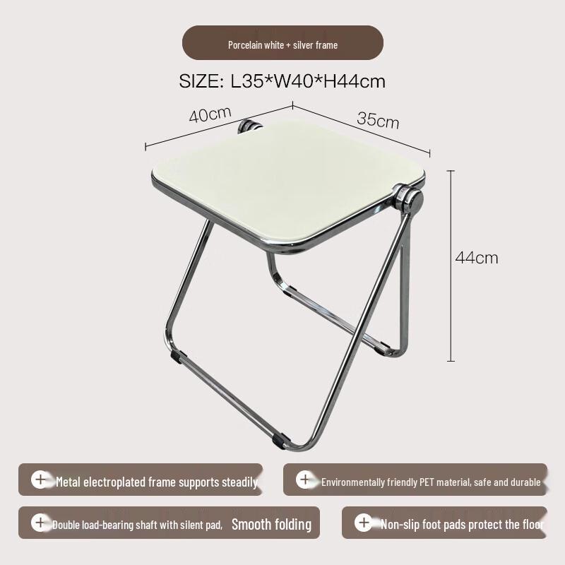 Dunzhu Foldable Transparent Acrylic Coffee Table