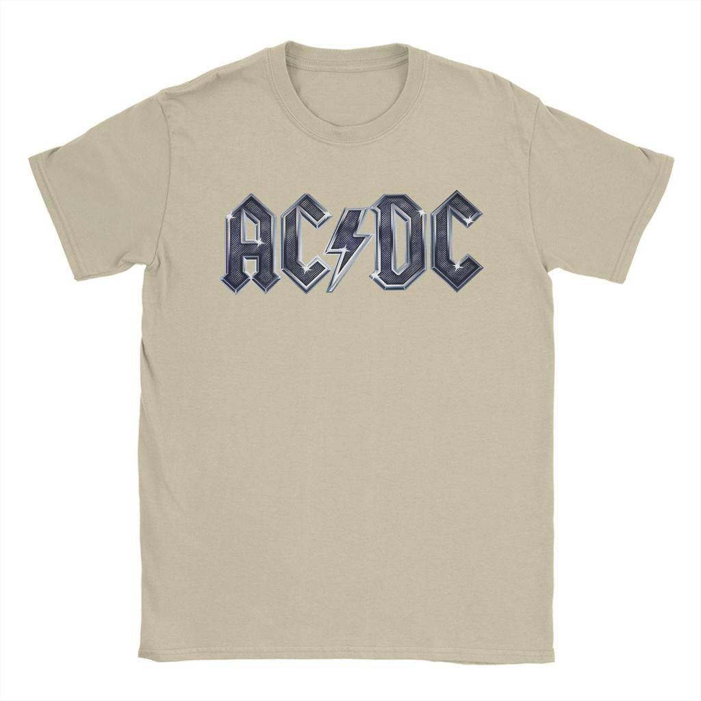 AC-DC T-Shirts Herren Reine Baumwolle Lustiges T-Shirt Rundhals T-Shirts Kurzarm Kleidung 4XL 5XL