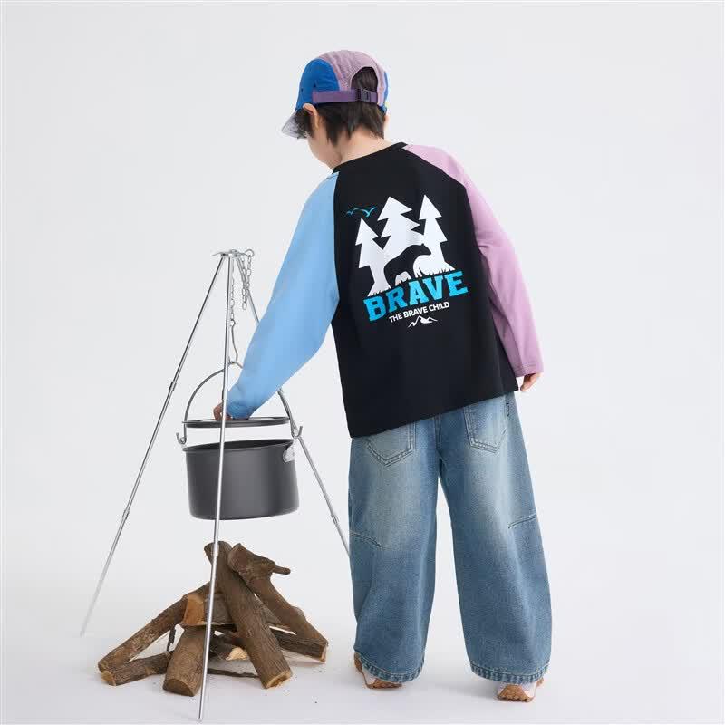Boys' Pure Cotton Long-Sleeve T-Shirt