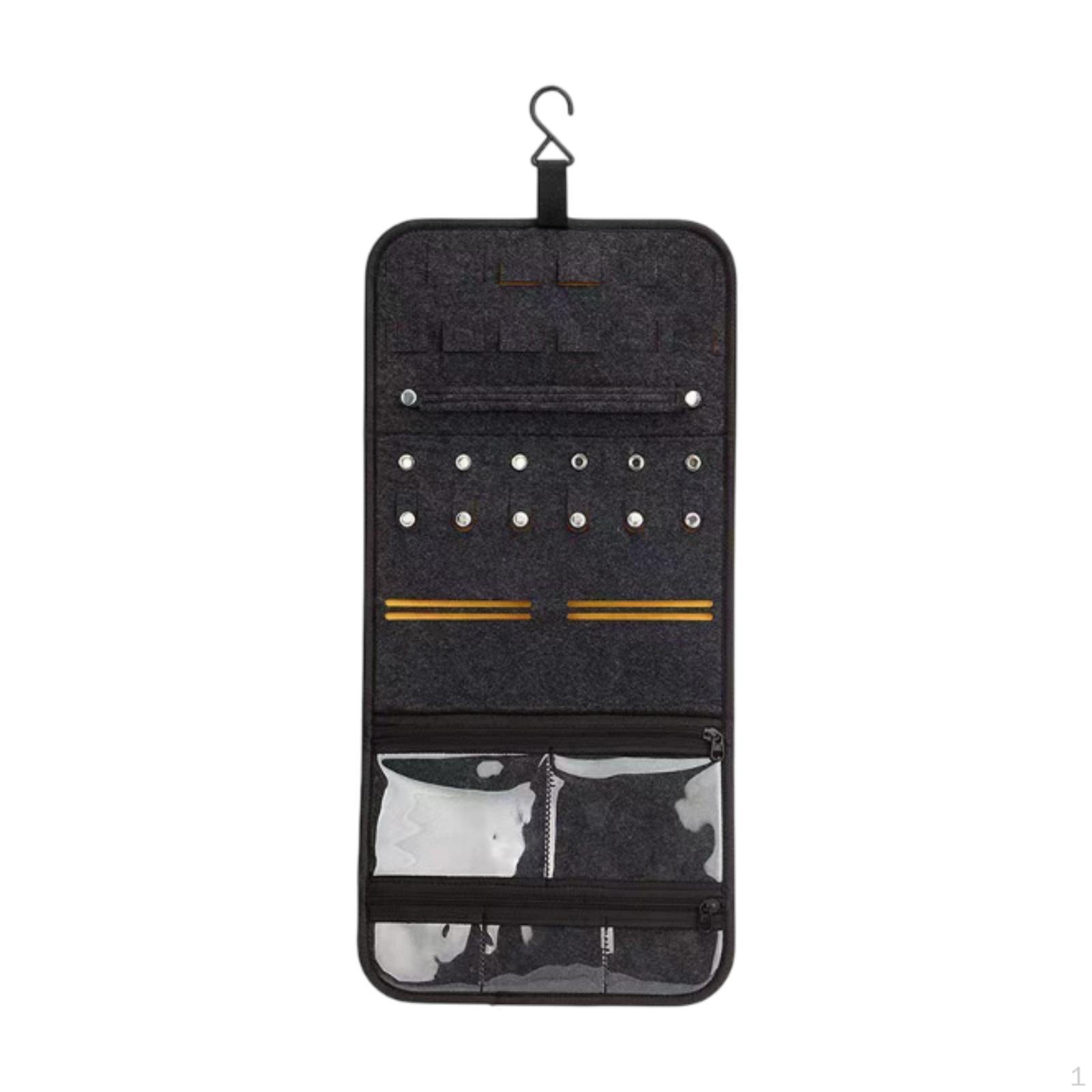 

Войлочная подвесная сумка для украшений, органайзер для сережек, многофункциональная для путешествий, экономия места, хранение женских колец yellow