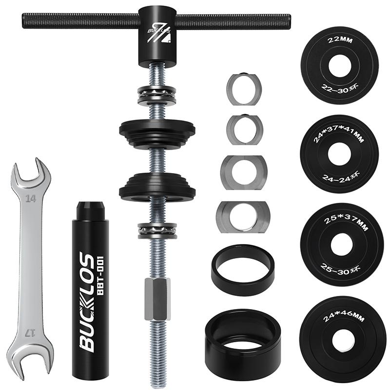 BUCKLOS Bicycle Bottom Bracket Installation Removal Tool Bike Press Fit BB Removal Install Tool CNC Aluminum Alloy Bike Tool чёрный