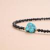 Cut Spinel Turquoise Power Stone Necklace for Women [KOAI]