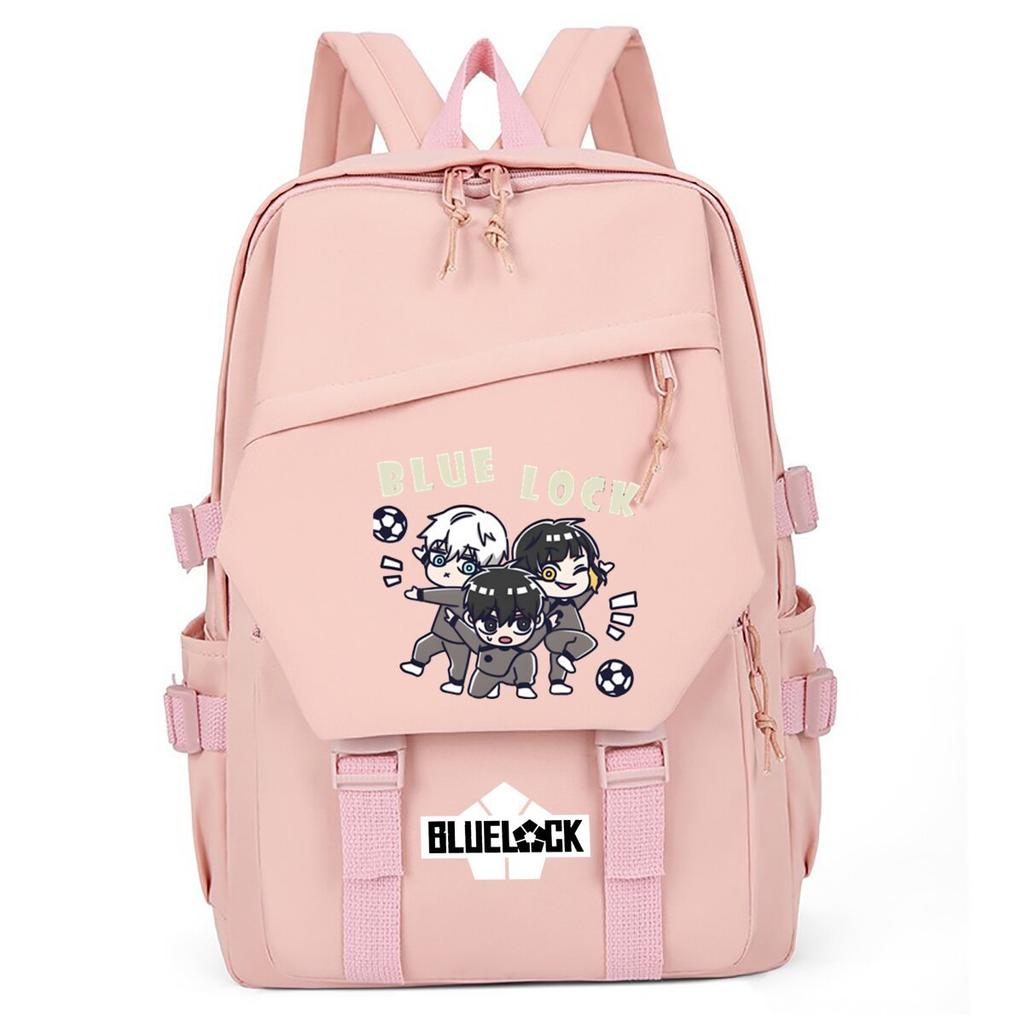 College Style Junior High School Student Backpack Animation Peripheral Printing Ridge Protection Student Schoolbag