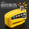 Alarm Disc Lock Anti Theft 110dB Waterproof Motorcycle Disc Brake Lock Aluminum Alloy with Reminder Cable for Scooter Bike Parts 4
