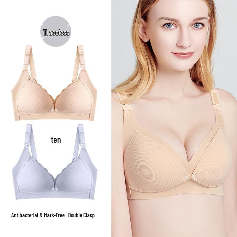 Ting Fei Cotton Nursing Bra for Pregnant & Postpartum Women, Front Buckle Design. 90B