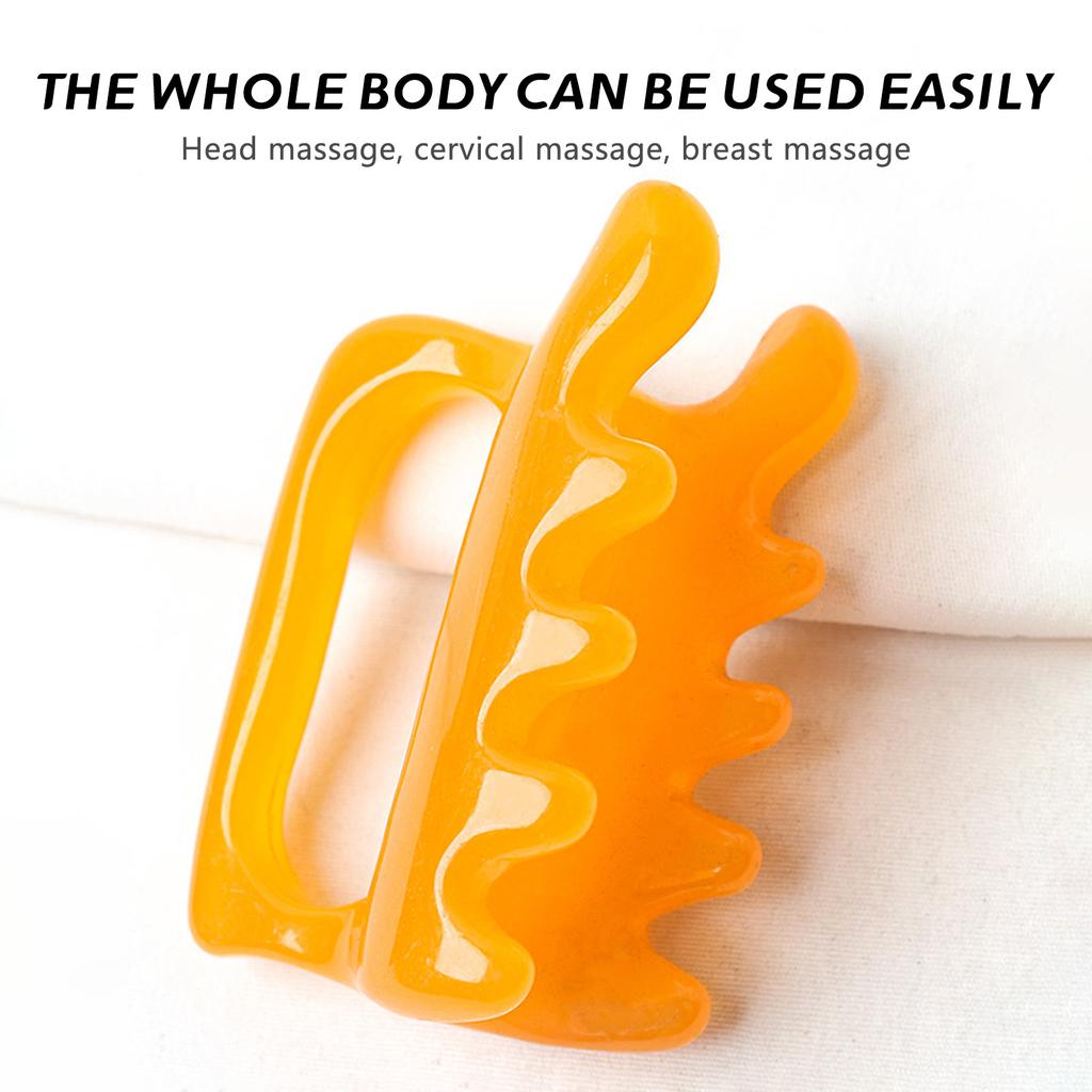 Massage Tool Large Fascia Massager Shoulder Neck Point Pull Bar Scrape Massage Manual Double Push Machine Trigger Point Massager