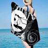 Gothic Corpse Beauty In Bloom Beach Towel, Super Soft Microfiber, Gift for Her/Him, Birthday, for Pool, Beach, Travel, Home Decor Fan Gifts