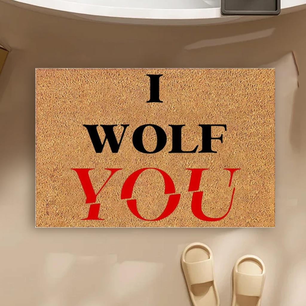 Valentine's Day Imitation Floor Mats Home Porch Entrance Door Mats Bathroom Foot Mats