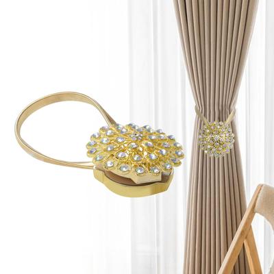 Vorhanghalter, einfache magnetische Raffhalter für Fenster, Balkon, Außenbereich