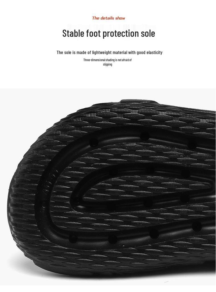 Men's Thick-Soled Beach Slippers: Soft, Wear-Resistant, Breathable Casual Flip-Flops