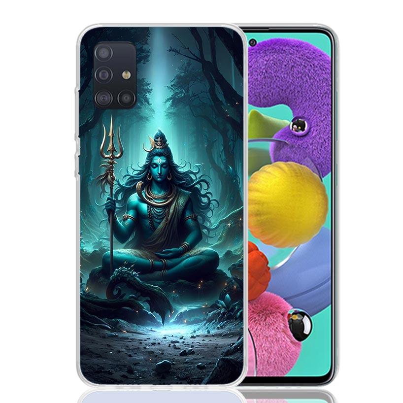 Lord Shiva Hindu God Buddha India Phone Case For Samsung Galaxy A52 A32 A22 A12 A02S A50S A30S A51 A31 AA71 Note 20 Ultra 10 S10