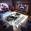 1PC Custom Name "Dynamic Soccer Impact" Theme Floor Mat Ideal for Living Room, Game Rooms, Office, Bedroom, Office Floor Mat , Floor Mats for Home