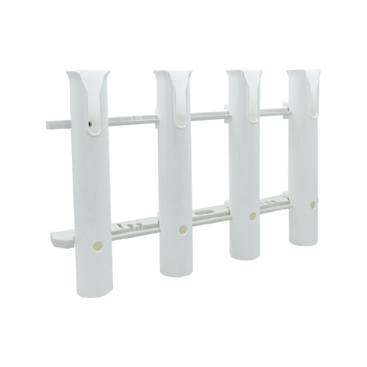 4 Slot Fishing Rod Mounting Brackets Adjustable Fishing Poles Rack With Storage Space For Truck Canoes Dock Or Pontoons
