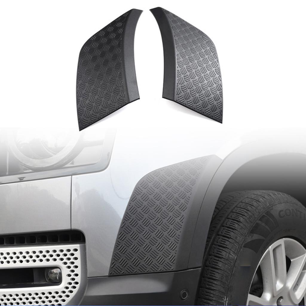 For Land Rover Defender - Car Accessories ABS Plastic Bumper Side Anti-Scratch Plate Cover Trim 2pcs