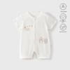 Baby Summer Short Sleeve Romper: Breathable, Soft, Tagless Pajamas