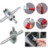 1-5PCS Tyre Valve Core Wrench Four-in-One Tyre Valve Core Screwdriver Universal Deflation Switch Automotive Tyres Repair Tool