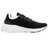 Li Ning Yun Que One Piece Woven Sports Shock Absorbing Breathable Low Top Running Shoes Women Running Shoes Black ARHQ178-1