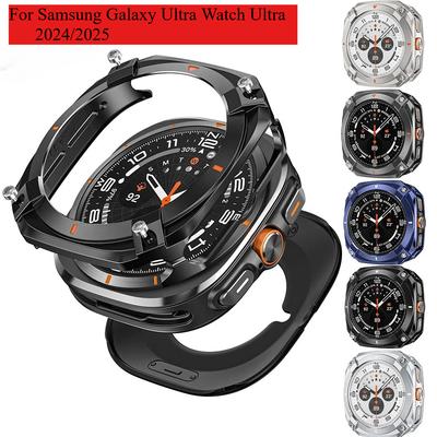 Luxuriöses Armor Aluminiumgehäuse für Samsung Galaxy Ultra Watch Ultra 47mm Metallabdeckung Displayschutz für Samsung Galaxy 7 Ultra 47