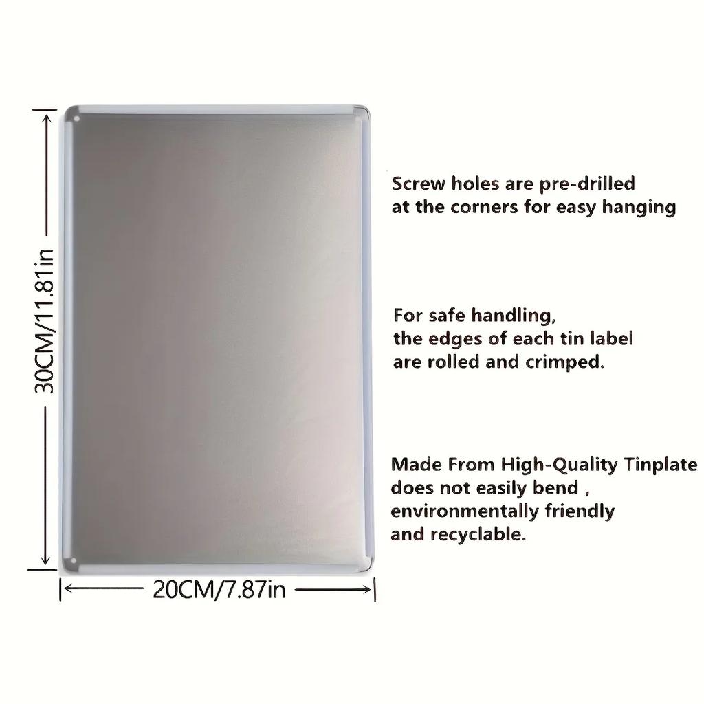 Vintage Metal Dynamic Art We Drink Backyard Bar Humor Tin Sign, 12"x8"/30cm*20cm, Vintage, Wall Decor, Home Decor