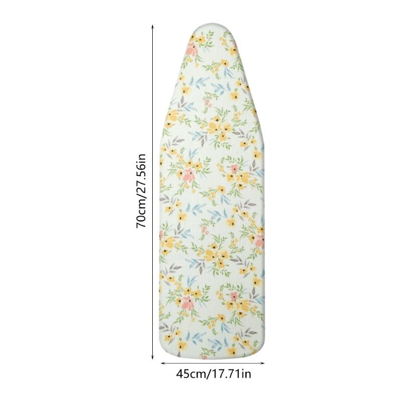 NonSlip Ironing Board Cover 70x45cm Fabric Floral Ironing Board Case for Most Standard Ironing Boards Replacement