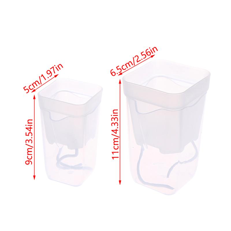 5Pcs Self Watering Plant Pots For Plants Double-Layer Flower Pots Planters With Drainage Hole Reservoir For Seedling Nursery Pot
