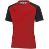 Mizuno Soccer Wear Printed Field Chinese Size 2XL Shirt, Moisture-Wicking, Quick-Drying, P2MA2040, Red,