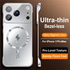 For Magsafe Ultra Thin Frameless Nano AG Frosted Phone Case For 17 Air 16 15 14 13 12 11 Pro Max Wireless Charging Cover