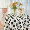 Druck Couchtischdecke im chinesischen Stil Vintage Picknickmatte Hochzeitsdeko Blumige Tischdecke Zuhause