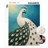 5D Pearl Art Elegant Peacock Design DIY Rhinestone Painting Frameless Wall Decor Handmade Craft Gift for Home Bedroom Living Room