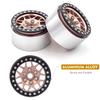 Aluminum Alloy Wheel Rim Beadlock Wheel Rims Hub 4pcs 1.9inch Replacement for 1 10 TRX4 Axial SCX10 90046 SCX10 III