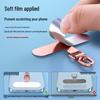 Ultra-Thin Stainless Steel Rotating Phone Lanyard Clip with Anti-Lost Sticker