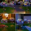 Solar Garden Firework Lights Outdoor Waterproof 8modes Sparklers Solar Lamp For Outside Backyard Yard Pathway Decoration