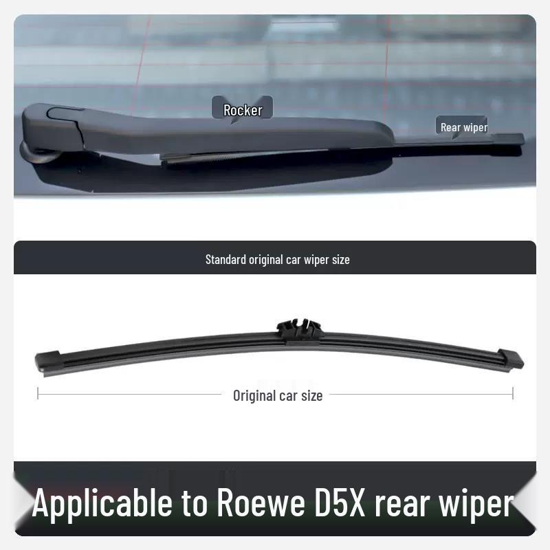 Roewe D5X 2024 Frameless Front & Rear Wiper Set - Original Rubber Strips