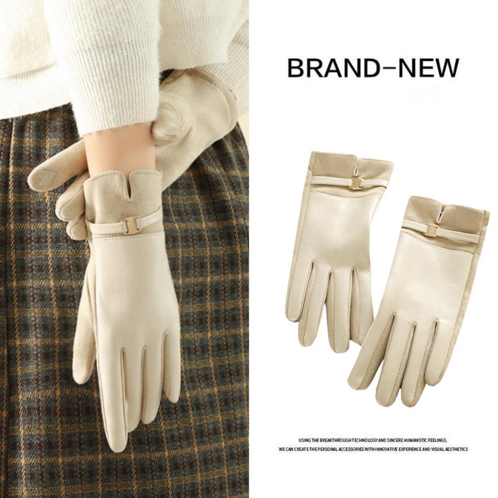 

Warm Winter Gloves Full Finger Skiing Gloves 2024 Windproof Cold Proof Gloves Cycling Driving сірий
