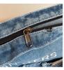 Korean Retro Distressed Women's Crossbody Tote Bag 2026
