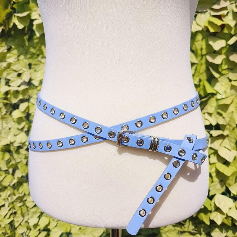 Modifiable Double Cycle Faux leather belt Bind Plan For Men And Women