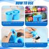 Ice Cube Tray for Stanley Cup Silicone With Lid for Making 2 Hollow Cylinder Ice Cube Molds for Chilling Cocktails Whiskey Drink
