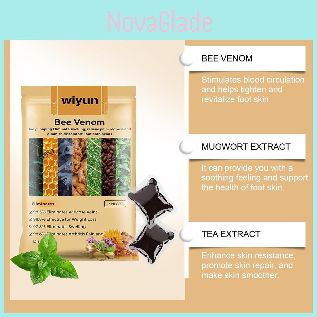 Wiyun Bee Venom Foot Soak Gel Capsules For Relaxing And Soothing Tired Legs