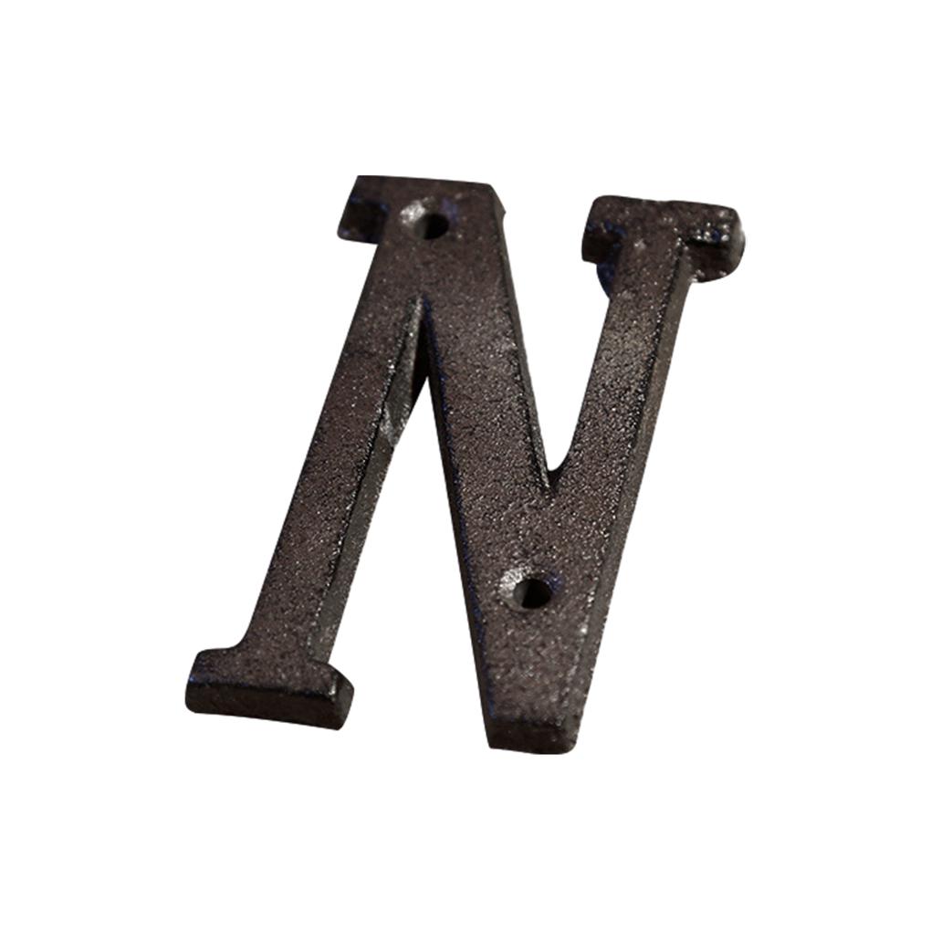Metal House Number Plaque Durable And Rustproof Door Decoration Metal Letters House Numbers
