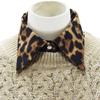 Leopard Print False Collar Lightweight False Shirt Collar Faux Shirt Collar Neckwear Accessory