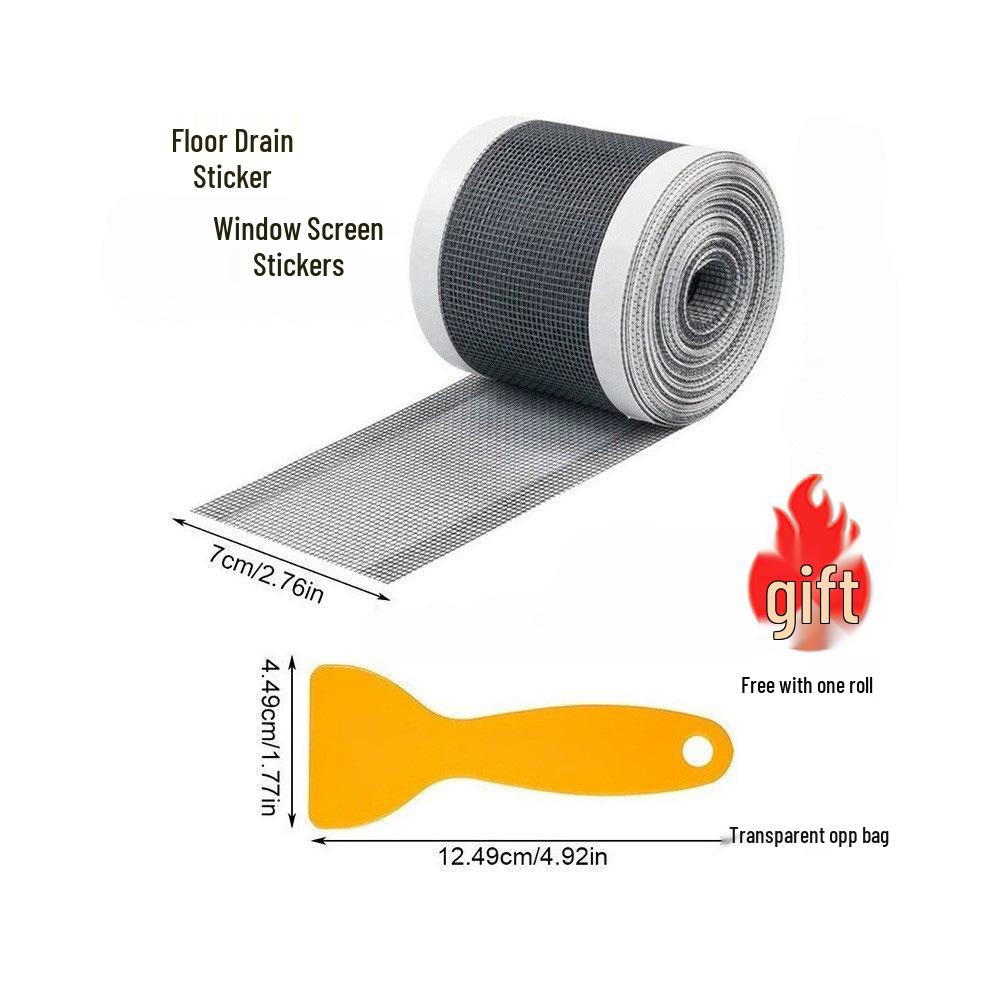 

Наклейки-фильтры для слива в ванной и на кухне - Рулонный фильтр от волос и мусора 7cm x 4m