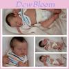 Păpușă Bebeluș Reborn Loulou din Silicon Npk de 19 inch Jucărie Realistă și Adorabilă pentru Copii cu Vârsta de 4-6 Ani