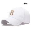 New High Quality Cotton Hardtop Baseball Cap Elastic Pineapple Cloth Material Gold Thread Embroidery Craft R Letter Design Style