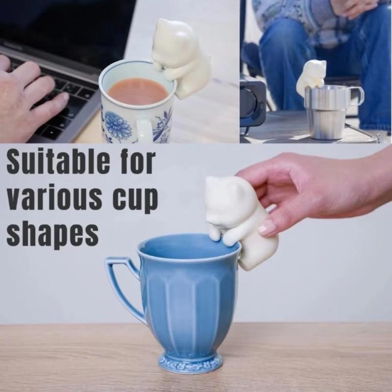 Portable Mini Cat-Shaped Food Cooling Fan USB Rechargeable 1 Set Small Cooler for Picnic Travel Dessert Cooling